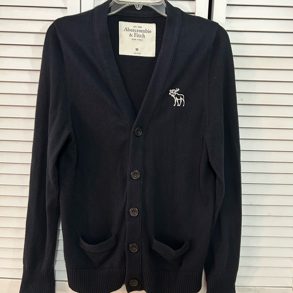 Abercrombie & Fitch Women’s Navy Cardigan Sweater